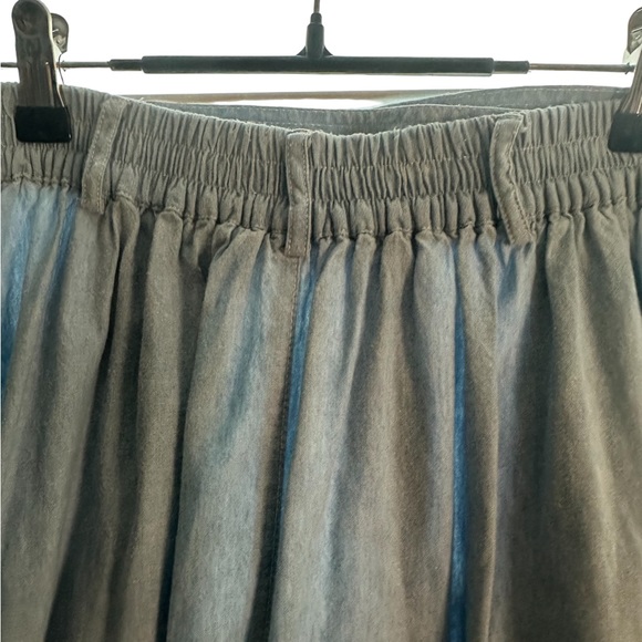 Jennifer Moore cotton Denim Skirt Buttons all the way down Small with pockets - Picture 4 of 11